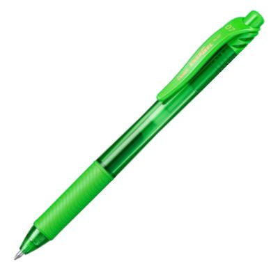 C/12 BOLIGRAFOS ENERGEL X RETRACTIL 107 VERDE FLUOR