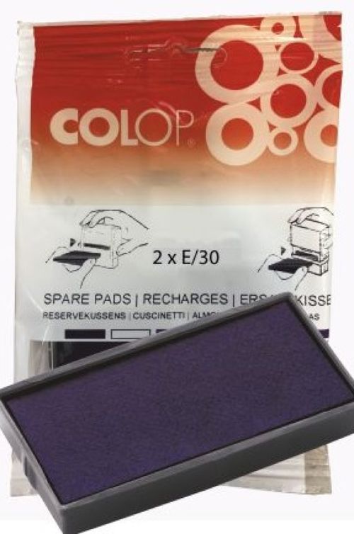 BLISTER 2 ALMOHADILLAS E30 AZUL COLOP