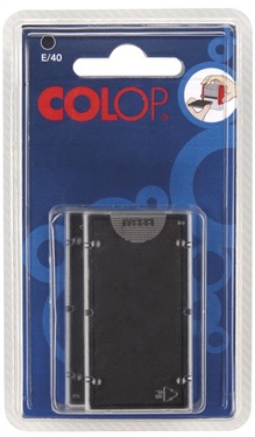 BLISTER 2 ALMOHADILLAS E12 NEGRA COLOP